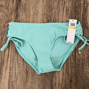 Anne Cole Signature Live In Color Seagull  Side Tie Bikini Bottom Size M